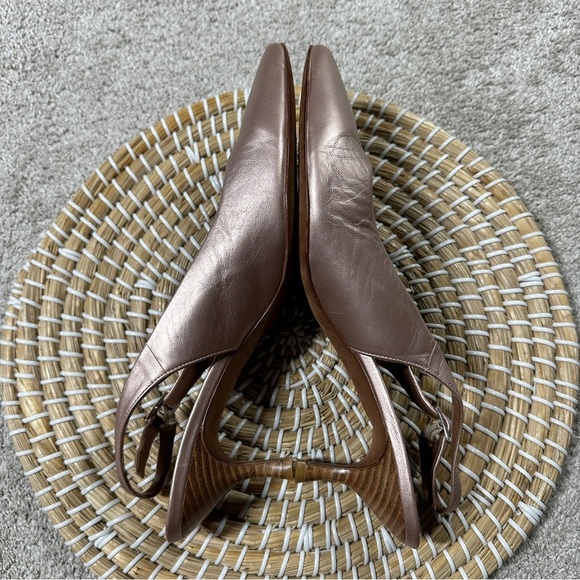 Donald J. Pliner Women’s Rimma Leather Slingback Heels Shoes in Blush Pink 11 - Picture 5 of 14